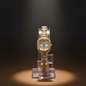 Rose Gold Crystal Bracelet Ladies Watch TITAN