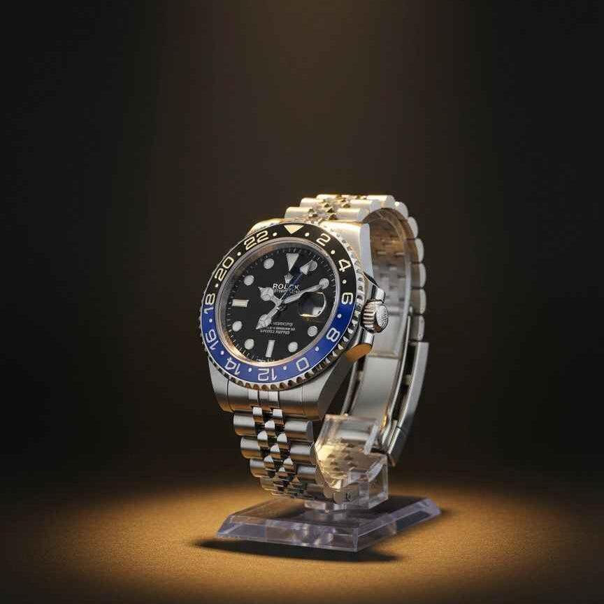 Rolex GMT-Master II “Batman” Black-Blue Ceramic  Bezel, 44mm Oystersteel.