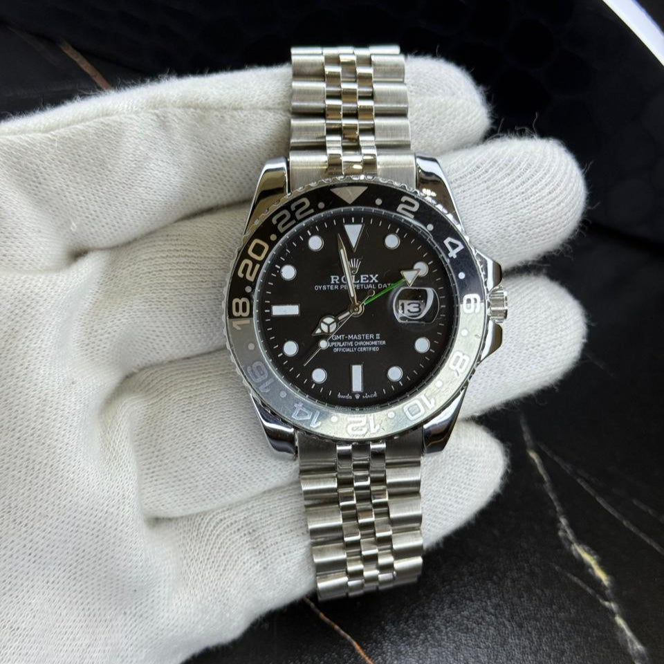 Rolex GMT-Master II "Bruce Wayne" Black-Grey bezel 40mm Oystersteel /Rolesor