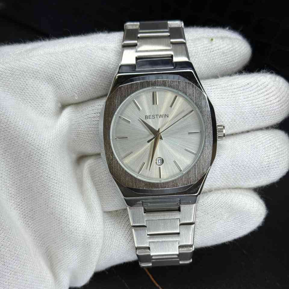 "Bestwin" Stainless Steel Classic Silver Dial Watch